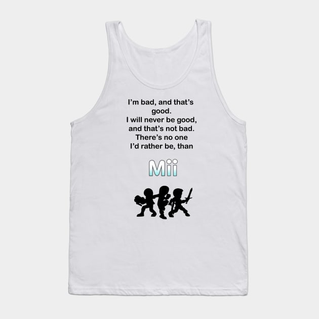 Rather be Mii Tank Top by Ashirtdesigns